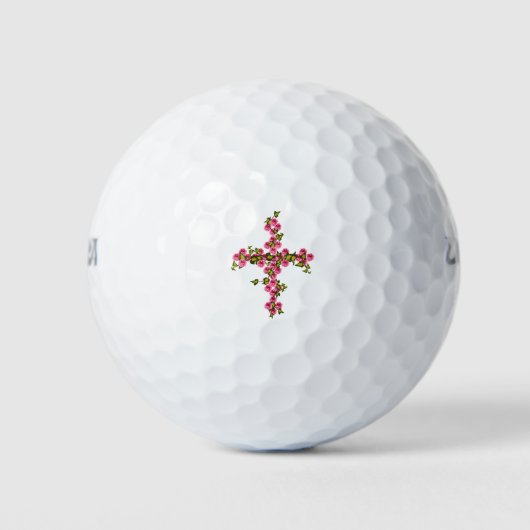 Rose und Efeu Golfball (Vorderseite)