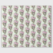 Rose und eine Hummel von Paul de Longpre Geschenkpapier (Flach)