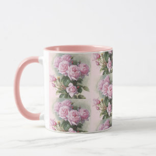 Rose und eine Hummel von Paul de Longpre Tasse