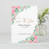 Rose und Eukalyptus Wedding (Stehend Vorderseite)