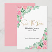 Rose und Eukalyptus Wedding (Vorne/Hinten)