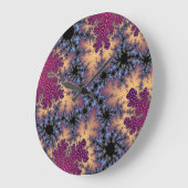 Rose und Fleckchen Große Wanduhr (Winkel)