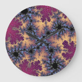 Rose und Fleckchen Große Wanduhr (Vorderseite)