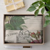 Rose und florale Ephemera Decoupage Seidenpapier (Geschenk)