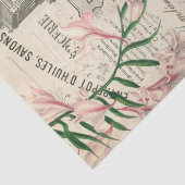 Rose und florale Ephemera Decoupage Seidenpapier (Detail)