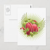 Rose und Flüge Postkarte (Vorne/Hinten)