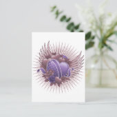 Rose und Flüge Postkarte (Stehend Vorderseite)