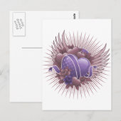 Rose und Flüge Postkarte (Vorne/Hinten)