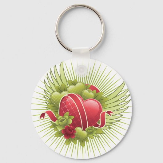 Rose und Flüge Schlüsselanhänger (Vorderseite)