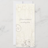 Rose und Foto Calla Lilies Hochzeit Einladung (Rückseite)