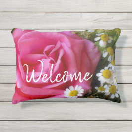 Rose und Foto der weißen Milchsorten Kissen Für Draußen