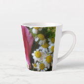 Rose und Foto der weißen Milchsorten Milchtasse (Rechts)