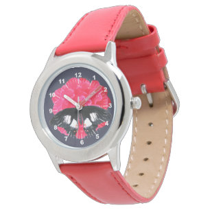Rose und Frack Armbanduhr