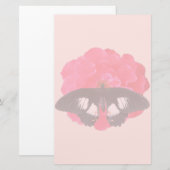 Rose und Frack Briefpapier (Vorne/Hinten)