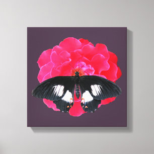 Rose und Frack Leinwanddruck