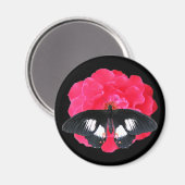 Rose und Frack Magnet (Vorderseite/Rückseite)
