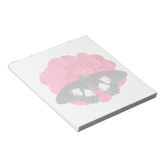 Rose und Frack Notizblock (angewinkelt)