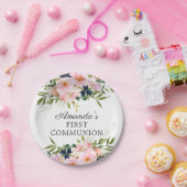 Rose- und Fußball-Kommune Pappteller (Party)