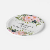 Rose- und Fußball-Kommune Pappteller (Schrägansicht)