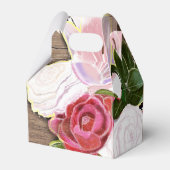 Rose und Gastgeschenk Hochzeiten für Country Chic Geschenkschachtel (Rückseite)