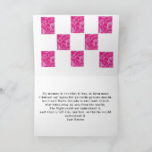 Rose und Gesichtskarte Karte (Innenseite)