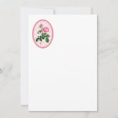 Rose und Gingham Einladung (Vorderseite)