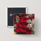 Rose und Gipskraut Button (Vorne & Hinten)