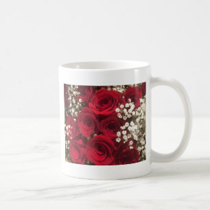 Rose und Gipskraut Kaffeetasse