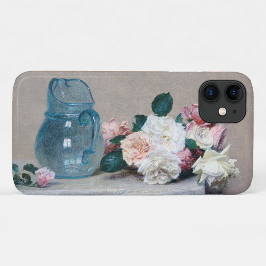 Rose und Glass Jug, Henri Fantin-Latour Case-Mate iPhone Hülle (Rückseite (Horizontal))