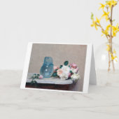 Rose und Glass Jug, Henri Fantin-Latour Karte (Gelbe Blume)