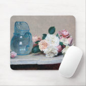 Rose und Glass Jug, Henri Fantin-Latour Mousepad (Mit Mouse)