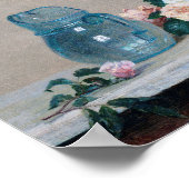 Rose und Glass Jug, Henri Fantin-Latour Poster (Ecke)
