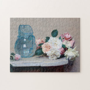 Rose und Glass Jug, Henri Fantin-Latour Puzzle