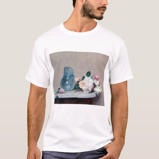 Rose und Glass Jug, Henri Fantin-Latour T-Shirt (Vorderseite)