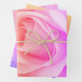Rose- und Glitzer-Umschlagpapier Geschenkpapier Set (Beispiel)
