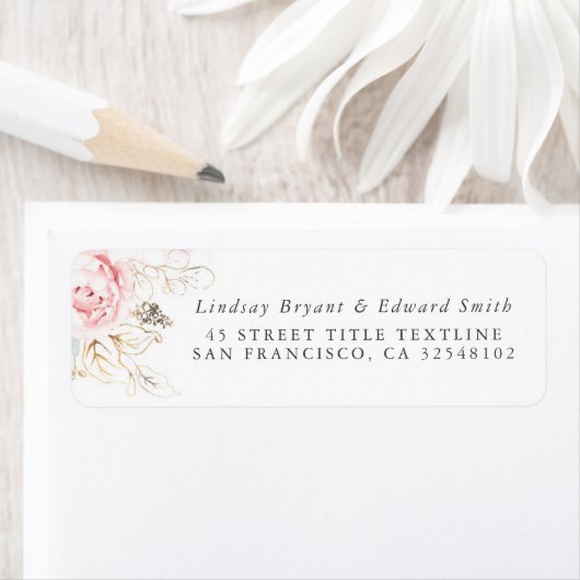 Rose und Gold-Blätter (Insitu)