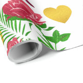 Rose und Gold Heft Geschenkpapier (Rolleneckpunkt)