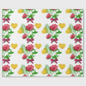 Rose und Gold Heft Geschenkpapier (Flach)