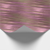 Rose und Gold-Metallic-Effekt 2 Geschenkpapier (Ecke)