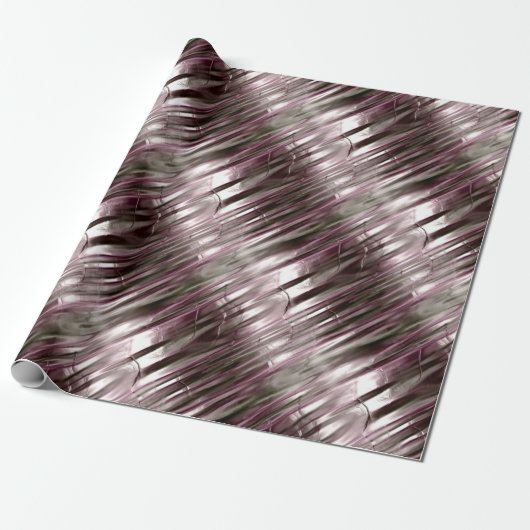 Rose und Gold-Metallic-Effekt Geschenkpapier (Ungerollt)