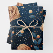 Rose und Goldpolka Geschenkpapier Set (Beispiel)