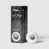 Rose und graue Stuckwand Golfball (Verpackungen)