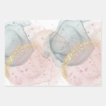 Rose- und Grünpapierblätter