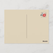 Rose und Hahnentrittmuster-Design Vielen Dank Postkarte (Rückseite)