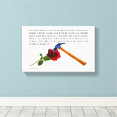 ROSE UND HAMMER LEINWANDDRUCK (Insitu (Holzboden))