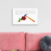 ROSE UND HAMMER LEINWANDDRUCK (Insitu (Wohnzimmer))