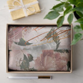 Rose und Handschriften Seidenpapier (Geschenk)