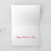 Rose und Herz Feiertagskarte (Innenseite)