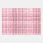 Rose und Herz Gemustert Geschenkpapier Set (Vorderseite 3)