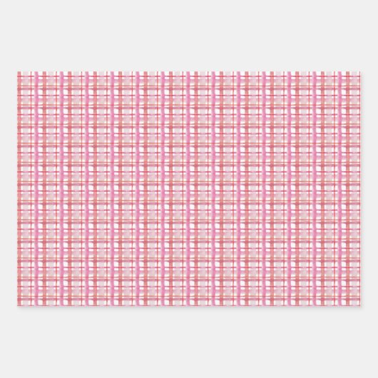 Rose und Herz Gemustert Geschenkpapier Set (Vorderseite 3)